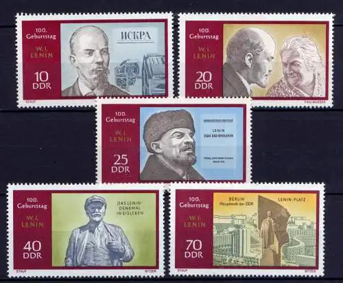  (29344) DDR Nr.1557/61             **   postfrisch  