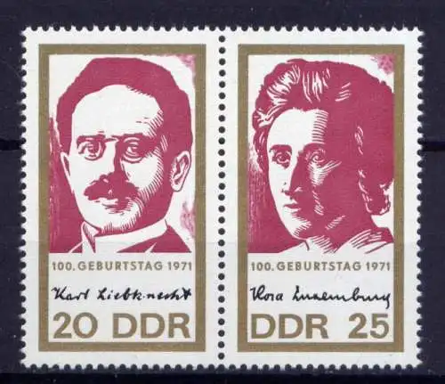  (29374) DDR Nr.1650/1 Paar                **   postfrisch  