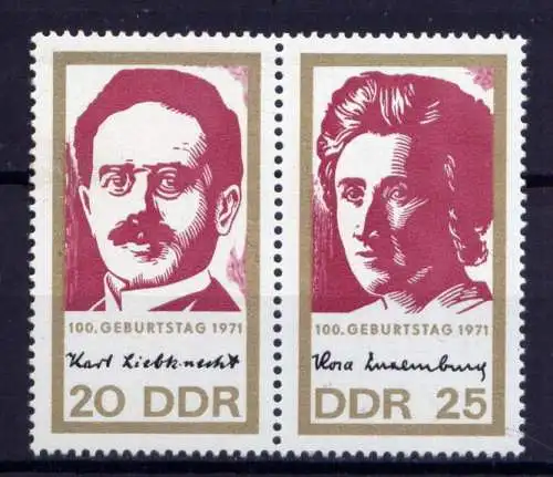  (29375) DDR Nr.1650/1 Paar                **   postfrisch  