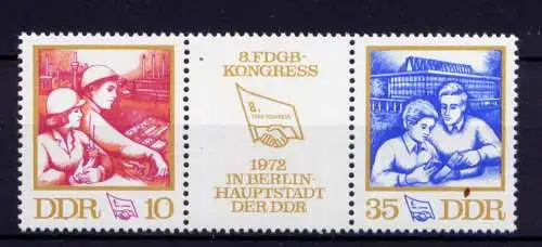  (27834) DDR Nr.1761/2 Streifen                 **   postfrisch  