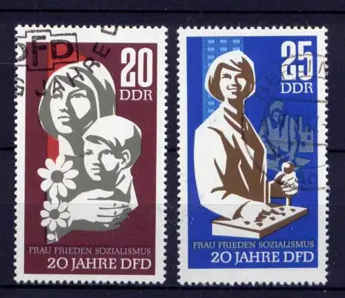 (29978) DDR Nr.1256/7                   O  gestempelt  