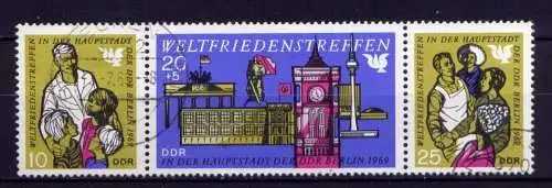 (29997) DDR Nr.1478/80  Streifen                  O  gestempelt  