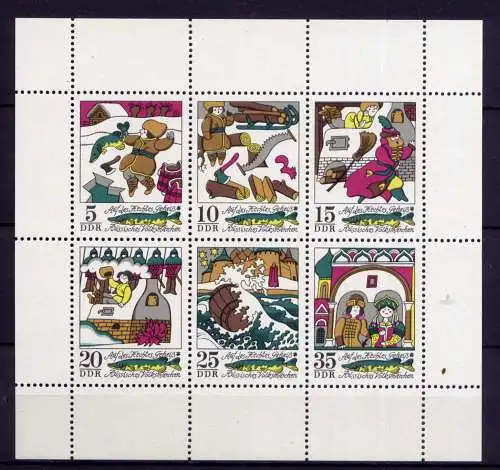 (30106) DDR Nr.1901/6 Kleinbogen                                   **  postfrisch