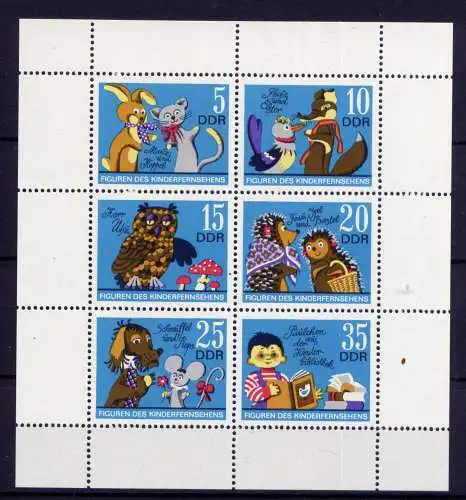 (30174) DDR Nr.1807/12  Kleinbogen                          **  postfrisch