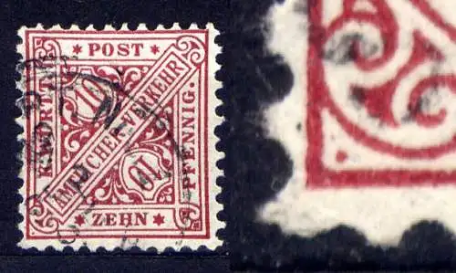 (248) Württemberg Nr.203          O  gestempelt / Punkt in linker unterer Ecke