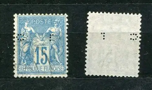 (1265) Frankreich Nr.83          O  gestempelt / Perfin: C F