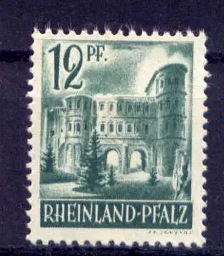 (166) Französische Zone Nr.4    **  postfrisch / Rheinland - Pfalz