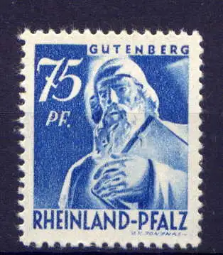 (168) Französische Zone Nr.13    **  postfrisch / Rheinland - Pfalz