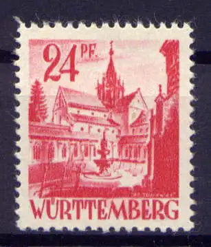 (172) Französische Zone Nr.8    **  postfrisch / Württemberg