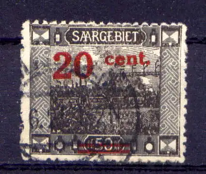 (258) Saargebiet Nr.74         O  gestempelt