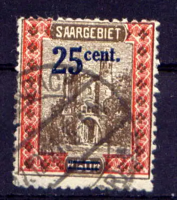 (259) Saargebiet Nr.75         O  gestempelt