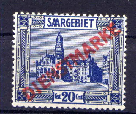 (325) Saargebiet Dienst Nr.5        **  postfrisch