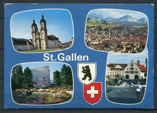 (3162) St Gallen Mehrbilskarte   Schweiz - gelaufen