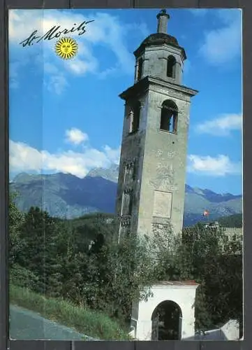 (2633) St Moritz Schiefer Turm   Schweiz - gelaufen 1987