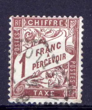 (2136) Frankreich Porto Nr.50     O  gestempelt