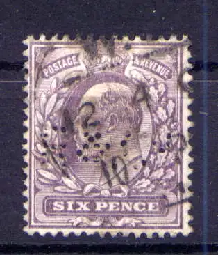 (1564) Großbritannien Nr.111         O  gestempelt / Perfin: R&Co