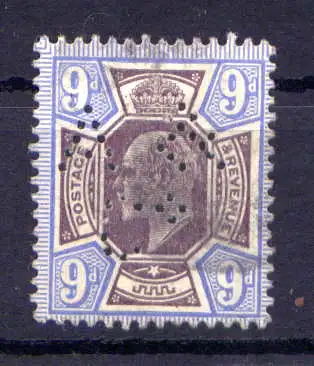 (1565) Großbritannien Nr.112         O  gestempelt / Perfin: A&Co