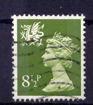 (1653) Wales Nr.22     O   gestempelt 