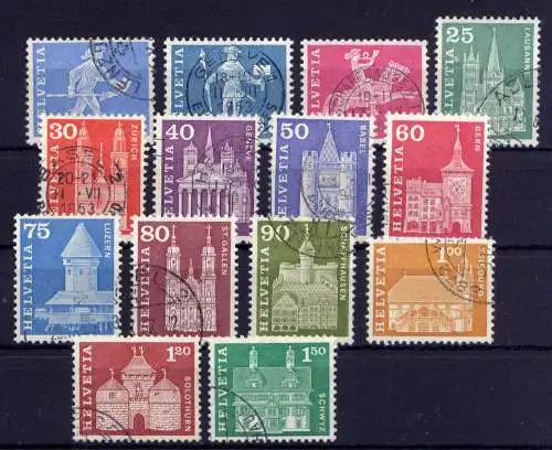 (2518) Schweiz ex.Nr.696/712        O  gestempelt