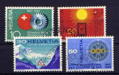 (2537) Schweiz Nr.858/61        O  gestempelt