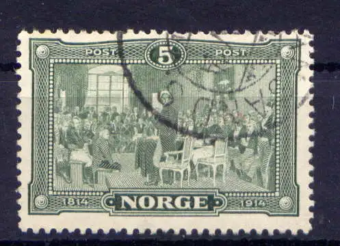 (1454) Norwegen Nr.93         O  gestempelt