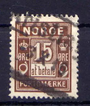 (1515) Norwegen Porto Nr.4         O  gestempelt