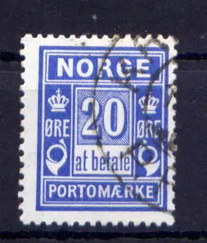 (1516) Norwegen Porto Nr.5         O  gestempelt