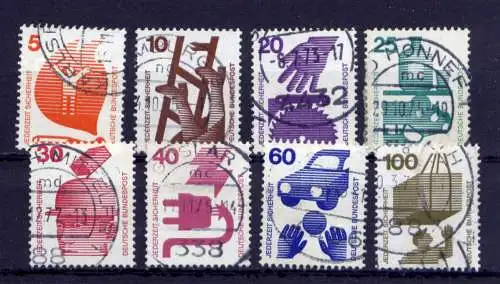 (13037) BRD Nr.694/703        O   gestempelt