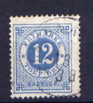 (1703) Schweden Nr.21 B         O  gestempelt