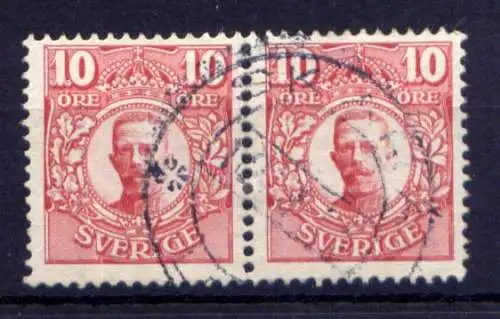 (1748) Schweden Nr.71 Paar         O  gestempelt