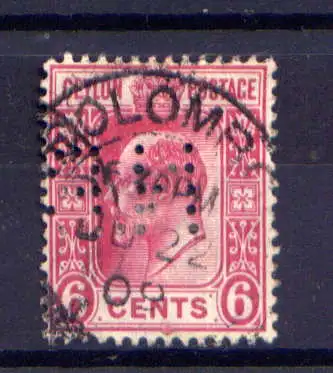 (103) Ceylon Nr.150           O  gestempelt / Perfin: NB