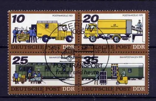 (30859) DDR Nr.2299/2302 Viererblock            O  gestempelt