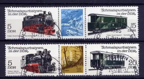 (30961) DDR Nr.2629/32 Streifen            O  gestempelt