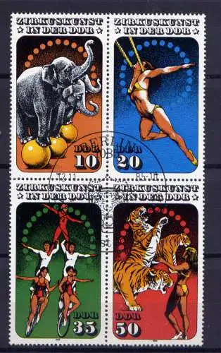 (31071) DDR Nr.2983/6 Viererblock             O  gestempelt