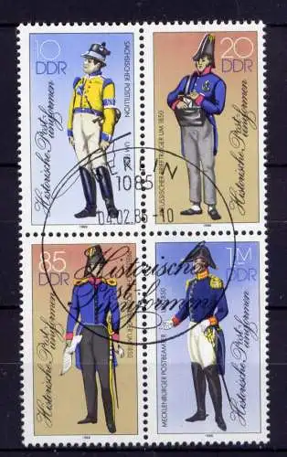 (31074) DDR Nr.2997/3000 II Viererblock              O  gestempelt