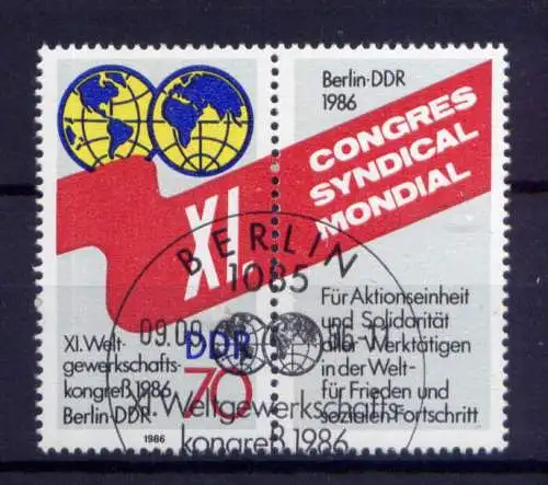 (31092) DDR Nr.3049 Zf              O  gestempelt