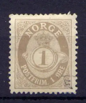 (1551) Norwegen Nr.52         (*)  ohne Gummierung