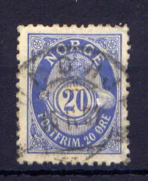 (1571) Norwegen Nr.57 B         O  gestempelt