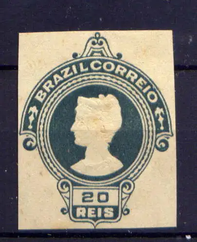 (775) Brasilien GA Ganzsachenausschnitt  (*)  ohne Gummierung