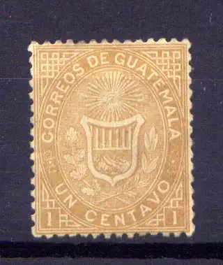 (083) Guatemala Nr.1              (*)  ohne Gummierung
