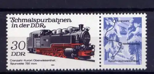 (31535) DDR Nr.2864 / WZd 576             **  postfrisch