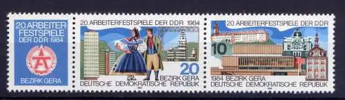 (31553) DDR Nr.2881 + 2880  / WZd 597             **  postfrisch