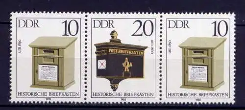 (31567) DDR Nr.2924 + 2925 + 2924  / WZd 618             **  postfrisch