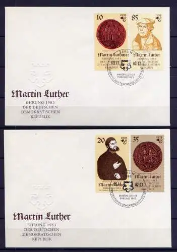 (732) Brief DDR Nr.2754/7   -     2 FDC