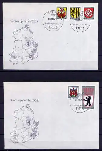 (748) Brief DDR Nr.2817/21   -     2 FDC    