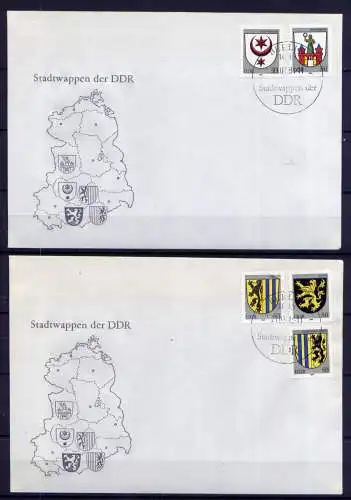 (761) Brief DDR Nr.2857/61   -     2 FDC