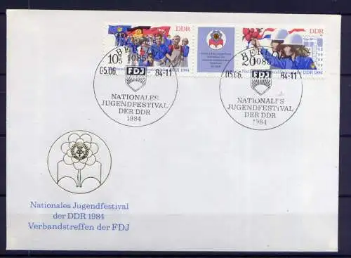 (770) Brief DDR Nr.2878/9 Streifen   -      FDC