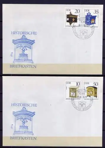 (783) Brief DDR Nr.2924/7   -      2 FDC    