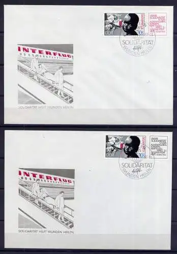 (878) Brief DDR Nr.3202 a + b    -       2 FDC    