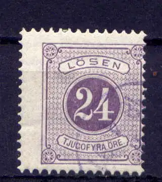 (2039) Schweden Porto Nr.7 B         O  gestempelt